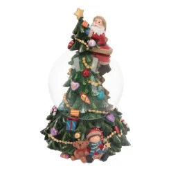 Christmas Tree With Snow Globe | Music | ⌀9cm | 19cm Tall