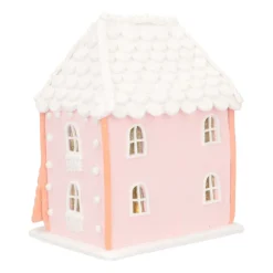 Clay Cookie Cottage | Pastel Colours | LED | Handmade | 19cm Tall