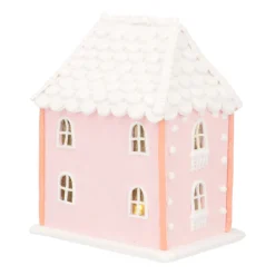 Clay Cookie Cottage | Pastel Colours | LED | Handmade | 19cm Tall