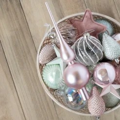 Clear Glass Bauble Swirl | 8 Cm