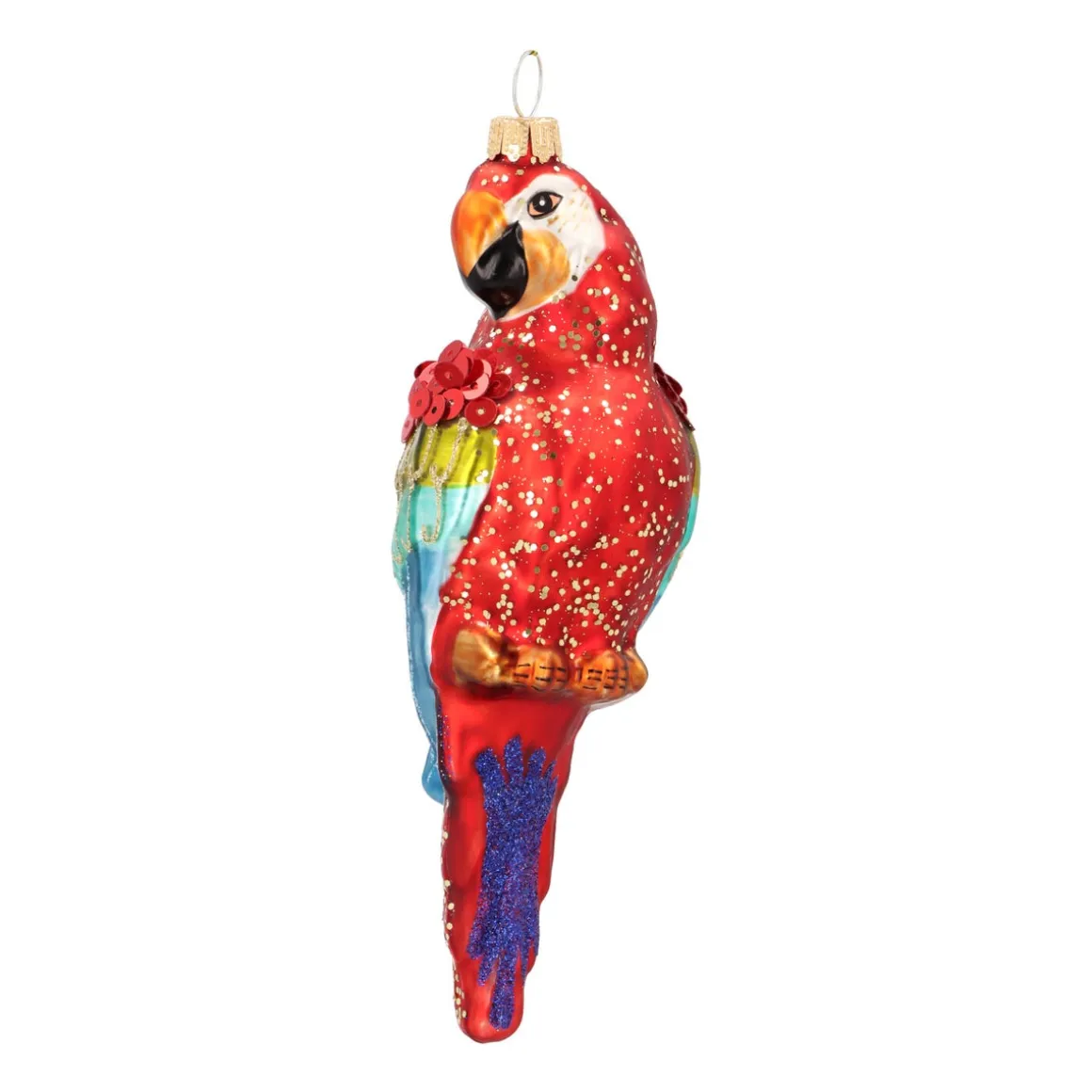 Colorful Parrot Ornament For A Playful Tree