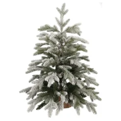Compact 'Djill' Artificial Christmas Tree With Snow