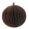 Copper Paper Christmas Bauble 8 Cm