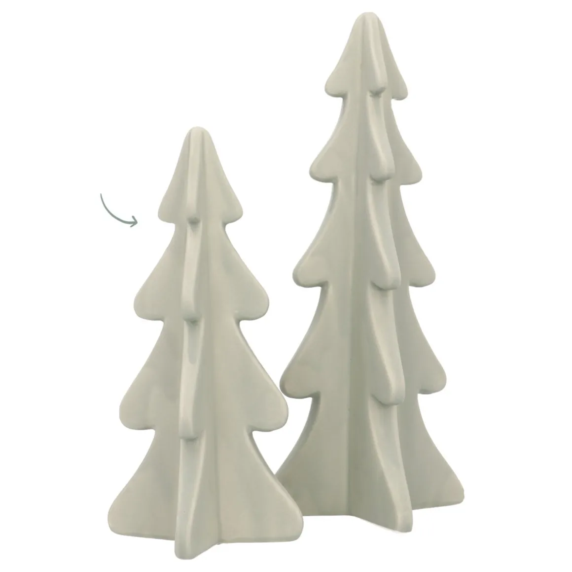 Cottage Green Porcelain Christmas Tree