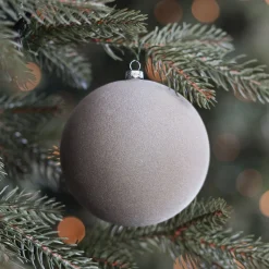 Cotton Green Velvet Unbreakable Christmas Bauble