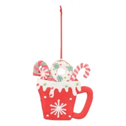 Cup Christmas Ornament | Clay | Multicolored | 11cm