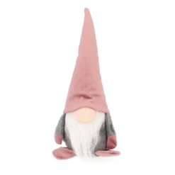 Cute Pink Fabric Gnome