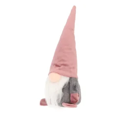 Cute Pink Fabric Gnome