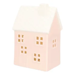 Cute Pink Porcelain Christmas House