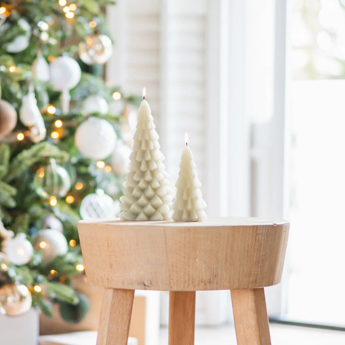 3D Green Christmas Tree Candle