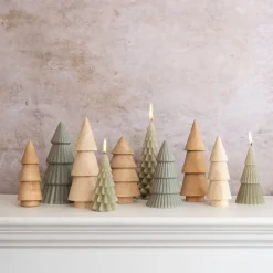 3D Green Christmas Tree Candle