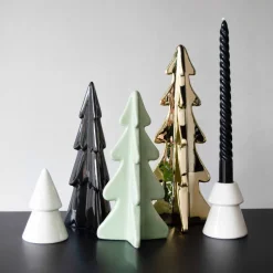 3D Porcelain Christmas Tree | Mintgreen | 21 Cm