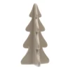 3D Porcelain Christmas Tree | Taupe | 21 Cm