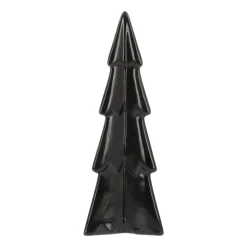 3D Porcelain Christmas Tree | Black | 22 Cm