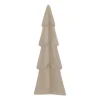 3D Porcelain Christmas Tree | Taupe | 22 Cm