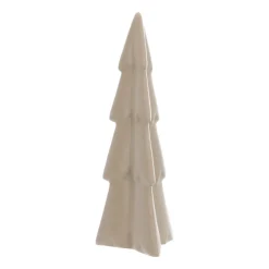 3D Porcelain Christmas Tree | Taupe | 22 Cm