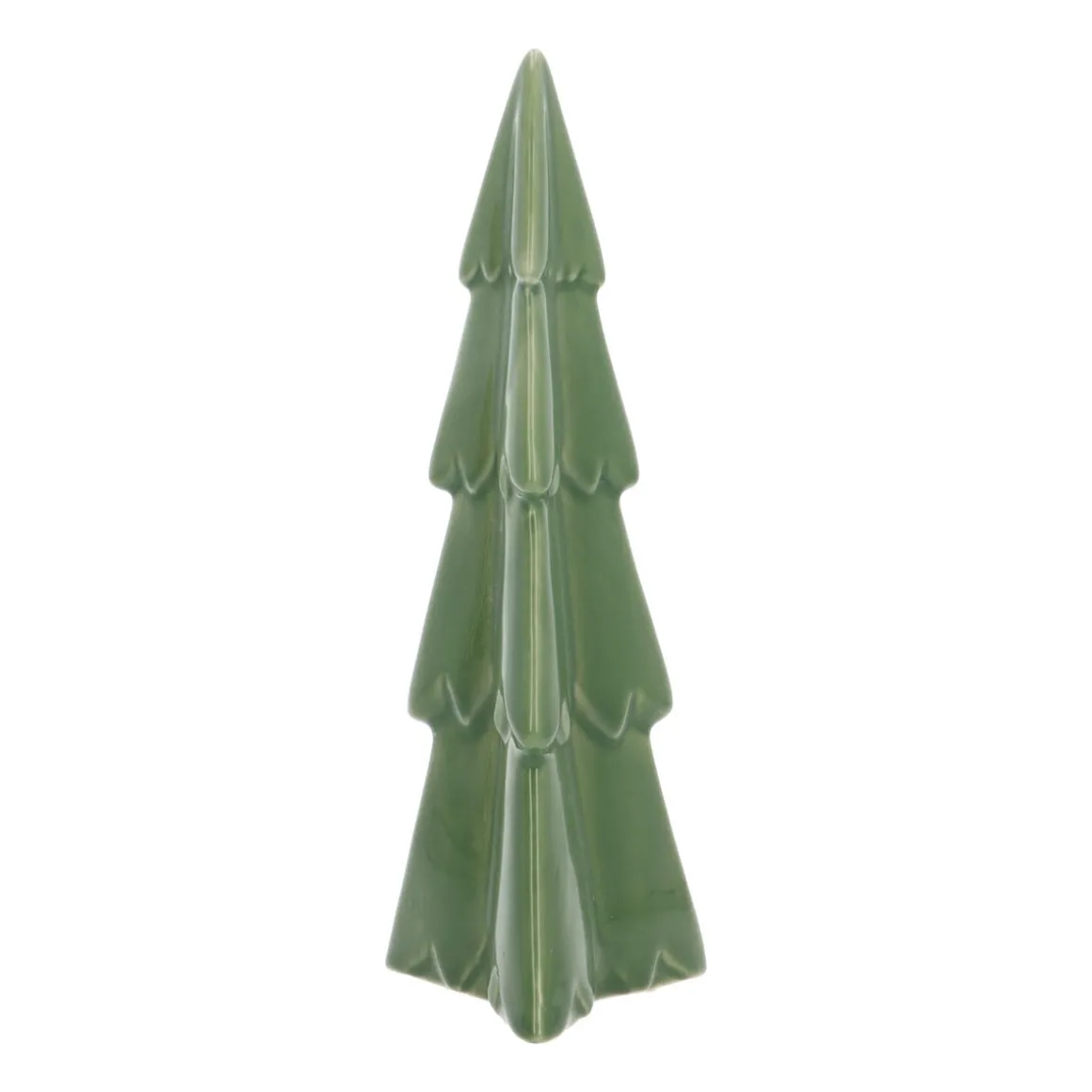 3D Porcelain Christmas Tree | Green | 22 Cm