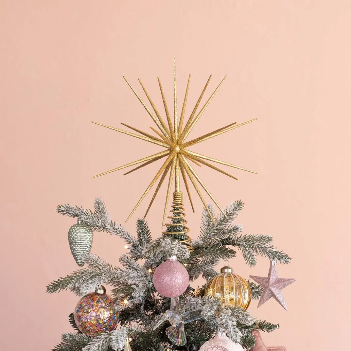 3D Star Tree Topper | DIY | Gold | Shatterproof | 35cm