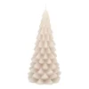 3D Taupe Christmas Tree Candle