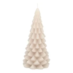 3D Taupe Christmas Tree Candle