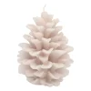 3D Taupe Pinecone Candle