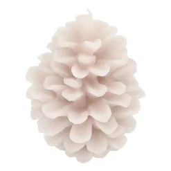 3D Taupe Pinecone Candle
