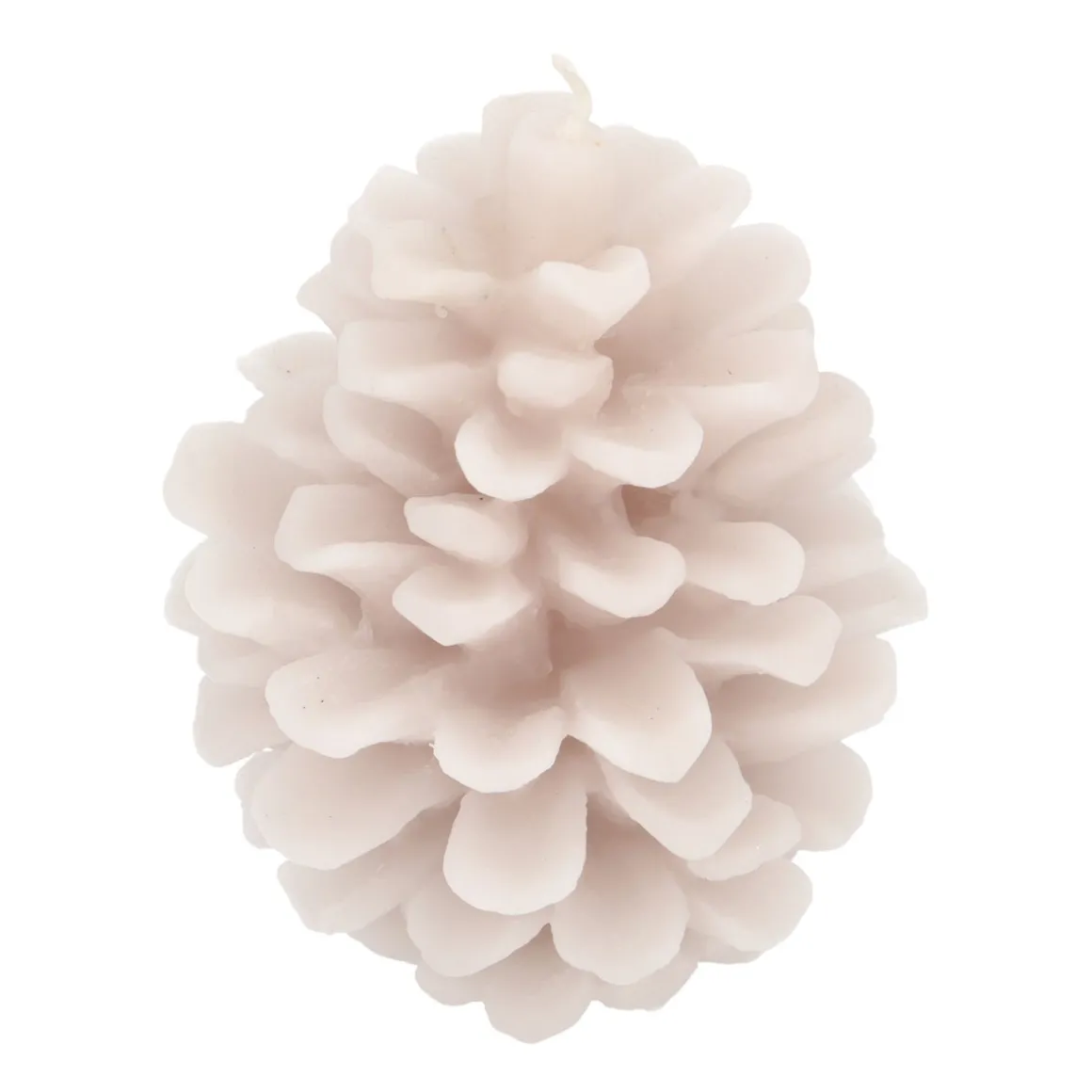 3D Taupe Pinecone Candle