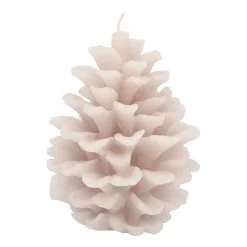 3D Taupe Pinecone Candle
