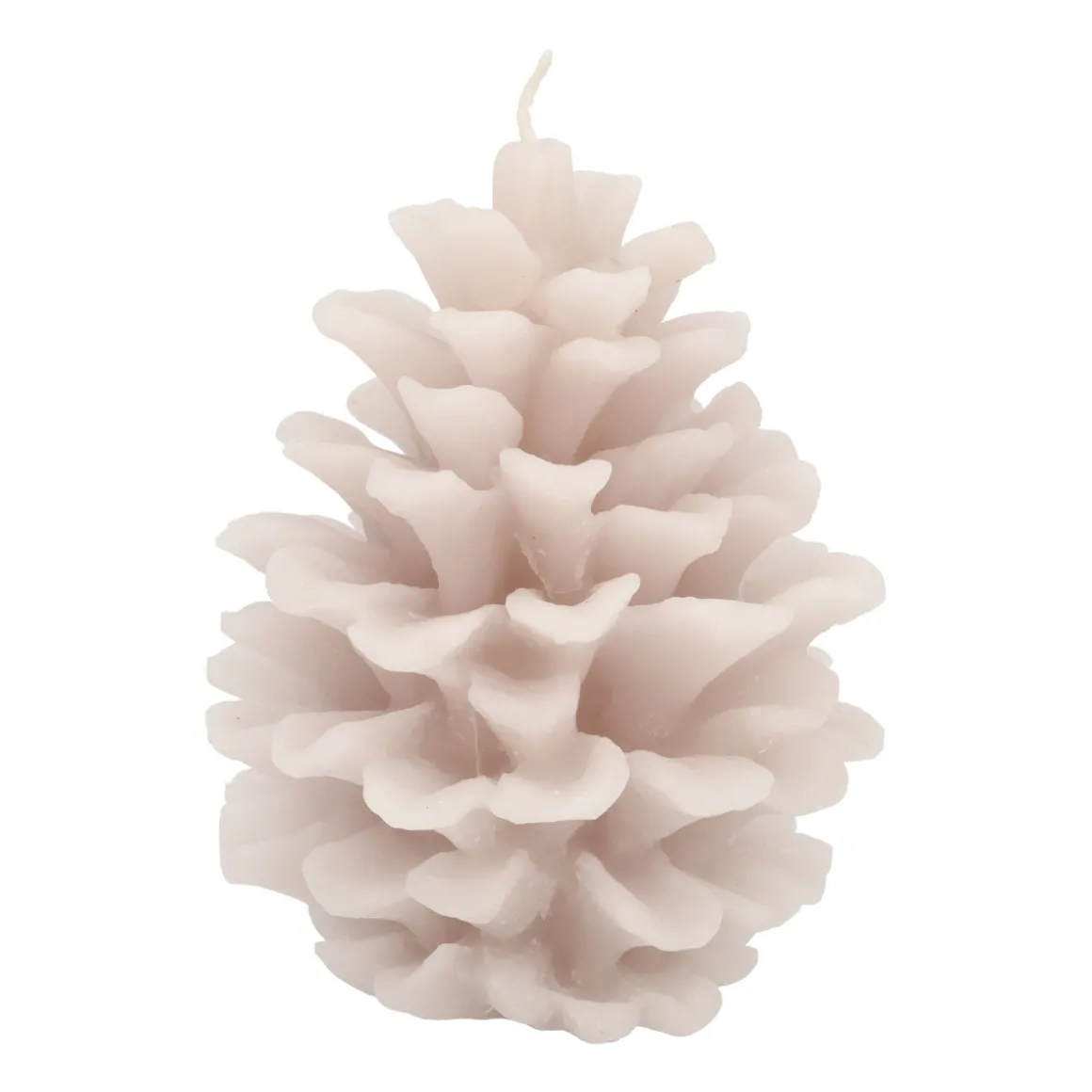 3D Taupe Pinecone Candle