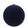 Dark Blue Velvet Unbreakable Christmas Bauble
