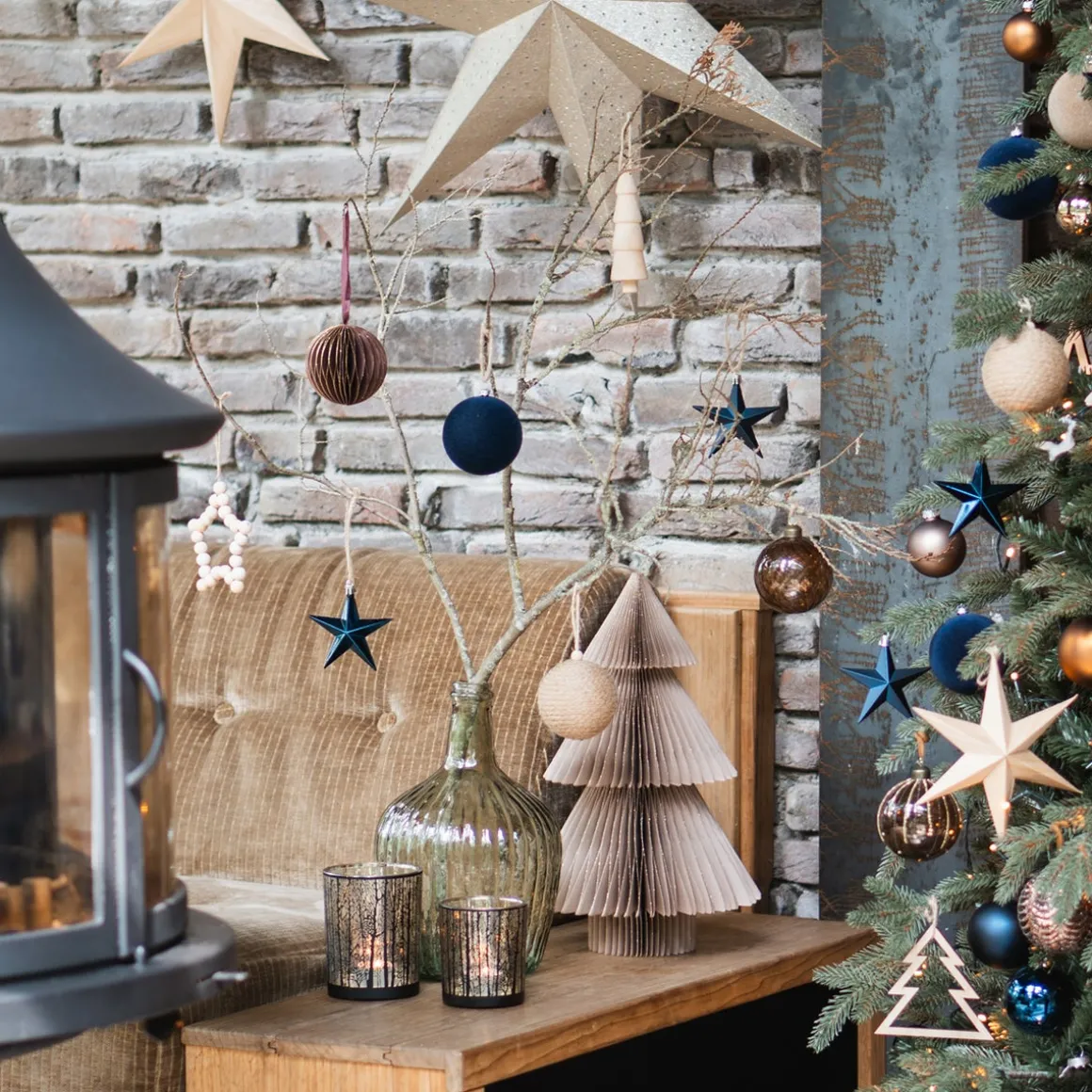 Dark Blue Velvet Unbreakable Christmas Bauble
