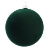 Dark Green Velvet Unbreakable Christmas Bauble