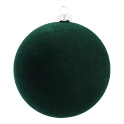 Dark Green Velvet Unbreakable Christmas Bauble