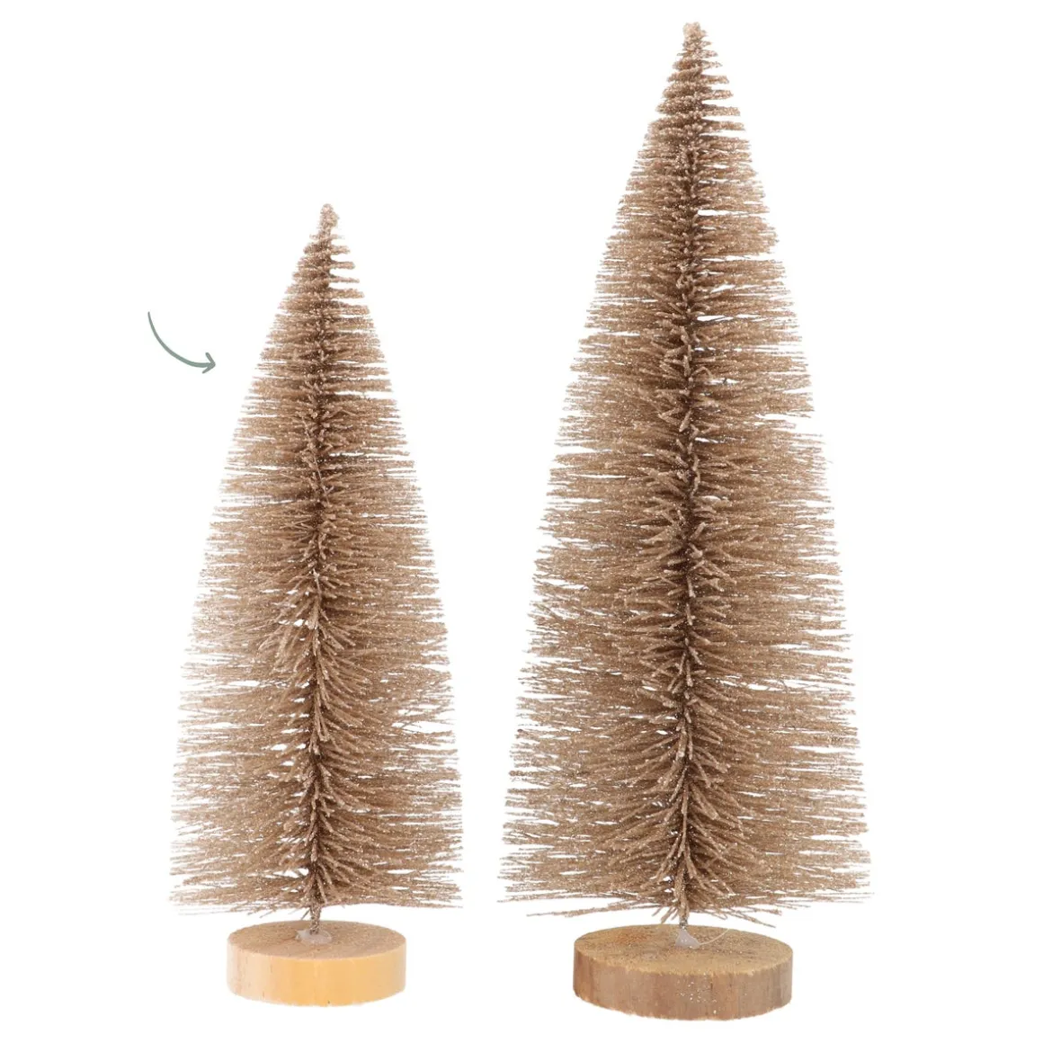 Deco Christmas Tree 20cm Champagne
