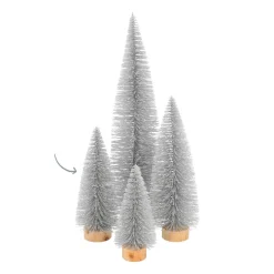Deco Christmas Tree Silver 20 Cm