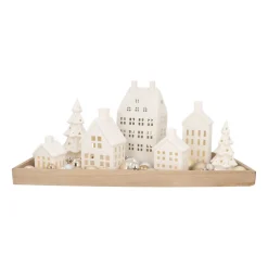 Decorative Wood Tray 60x28cm Grey Wash