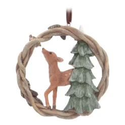 Deer Christmas Ornament | Polyresin | 10cm