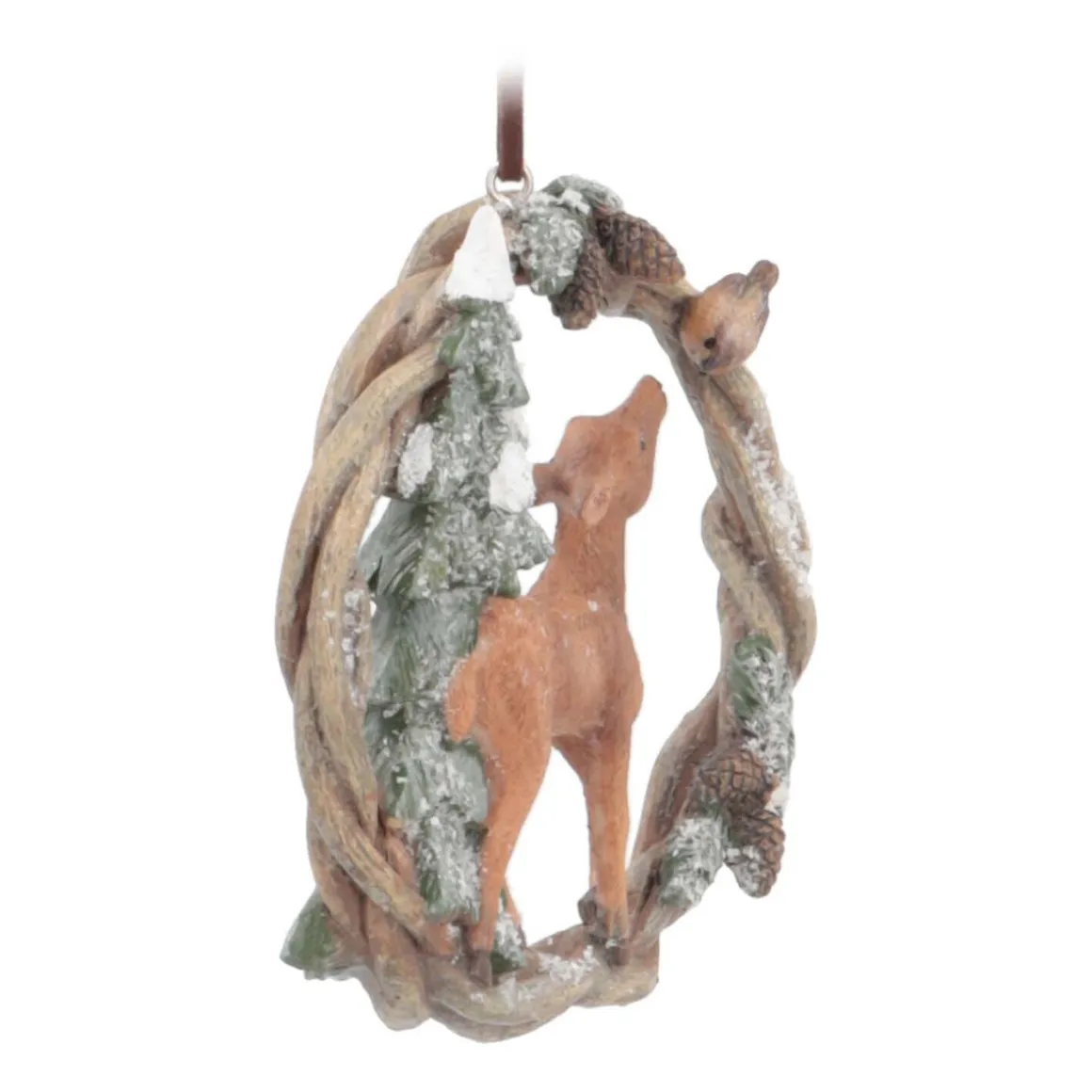 Deer Christmas Ornament | Polyresin | 10cm