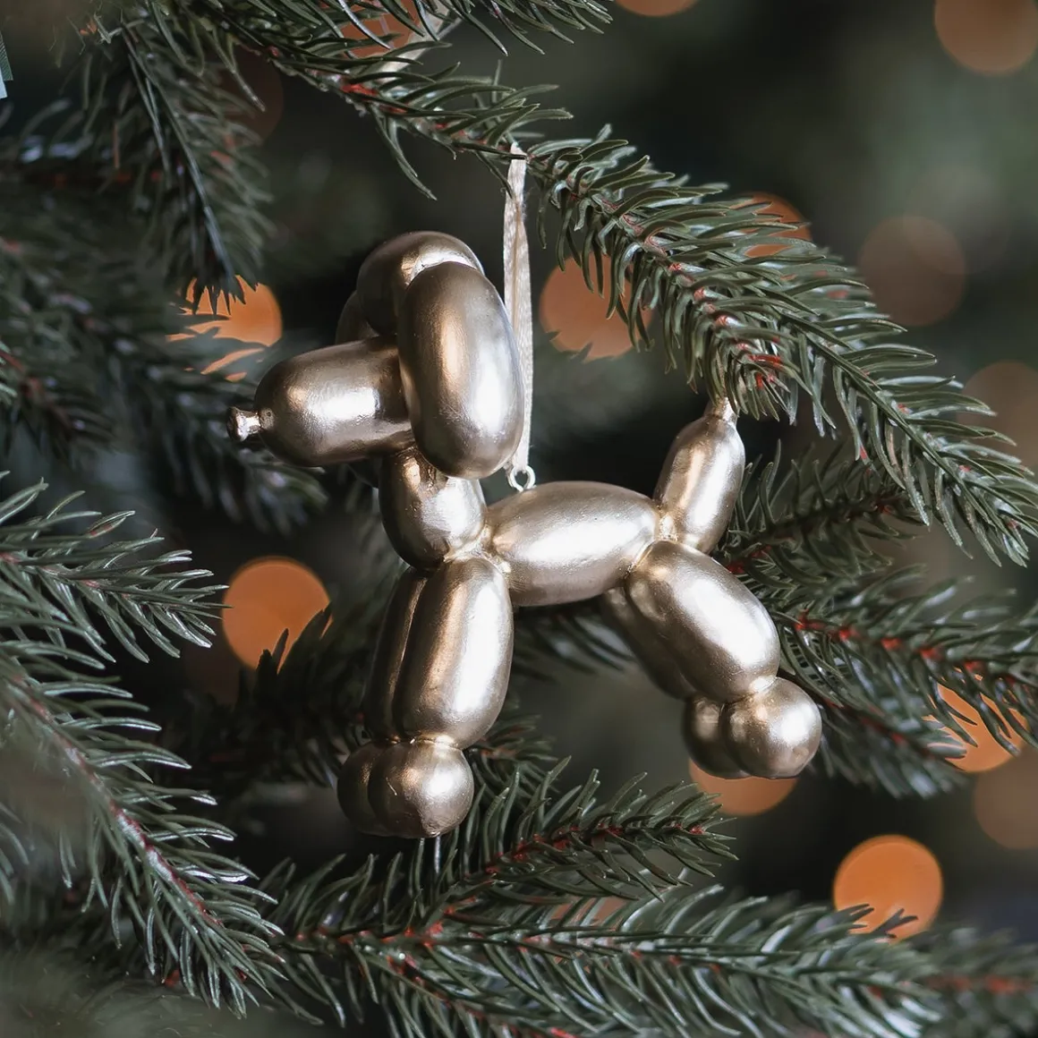 Designer Christmas Ornament, Balloon Figure Dog