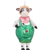 Detailed Cow Ornament In Dungarees