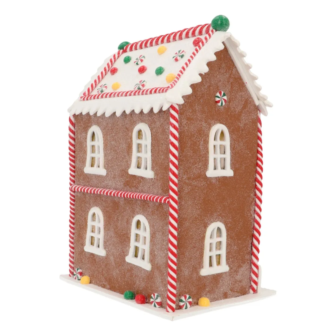 Detailed XL Gingerbread House With LED Lights