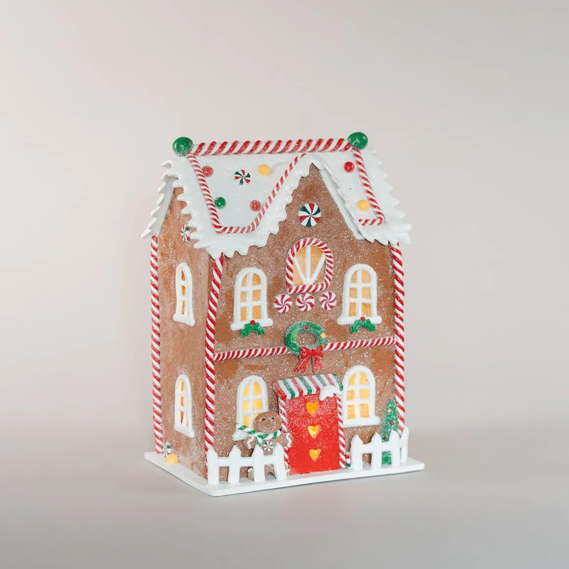Detailed XL Gingerbread House With LED Lights