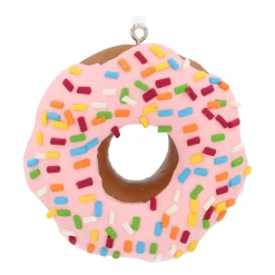 Donut Christmas Ornament | Pink | Handmade | 7 Cm