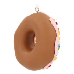Donut Christmas Ornament | Pink | Handmade | 7 Cm