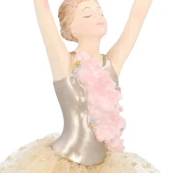 Elegant Ballerina Ornament With Real Tutu
