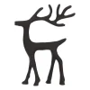 Elegant Black Reindeer With Head Up