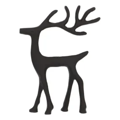 Elegant Black Reindeer With Head Up