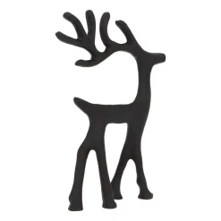 Elegant Black Reindeer With Head Up