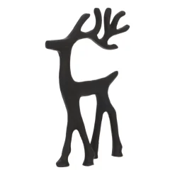 Elegant Black Reindeer With Head Up