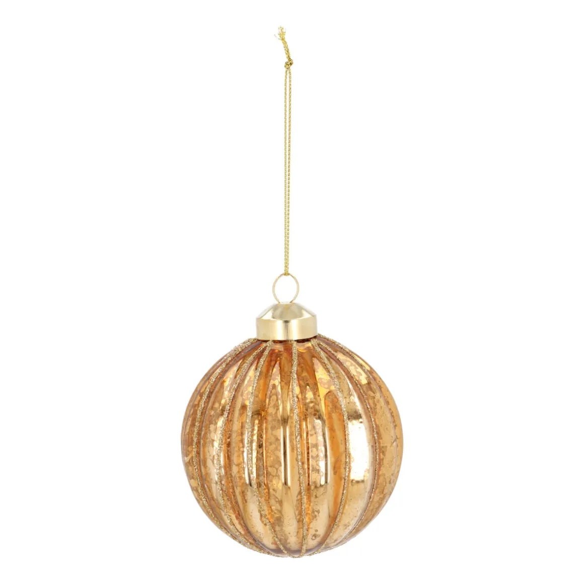 Elegant Bronze Bauble With Craquelé Look
